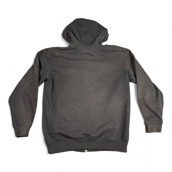 Carhartt Sweater Adult LARGE Black Hoodie Jacket Loose Fit Distressed Workwear - Picture 3 of 9
